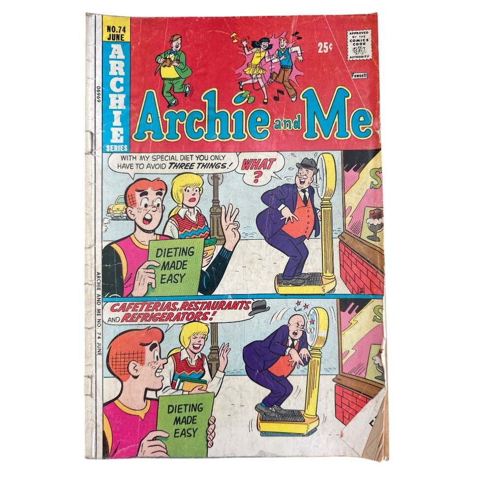 Archie Comics Archie And Me Comic #74 June 1975 Vintage Rare Bagged Boarded